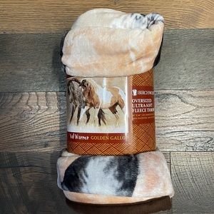 Birch wood oversized ultra soft fleece throw